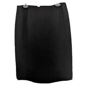 👗Larry Levine Black Straight Midi Skirt (Size: 12)👗